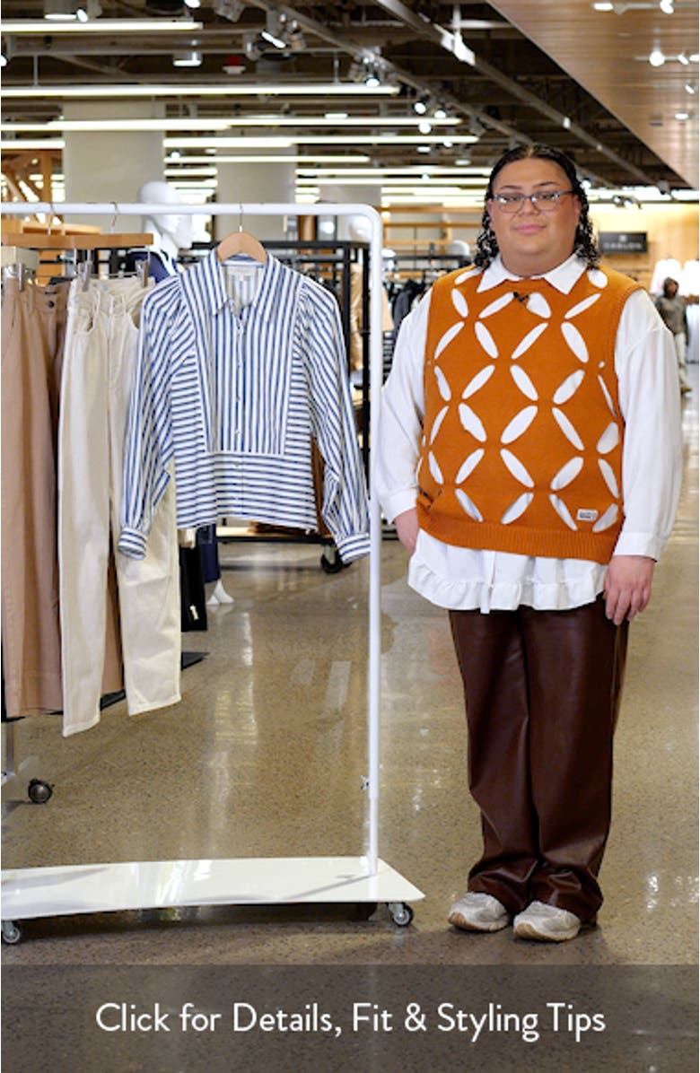 Isadora Stripe Cotton & Linen Shirt, sales video thumbnail