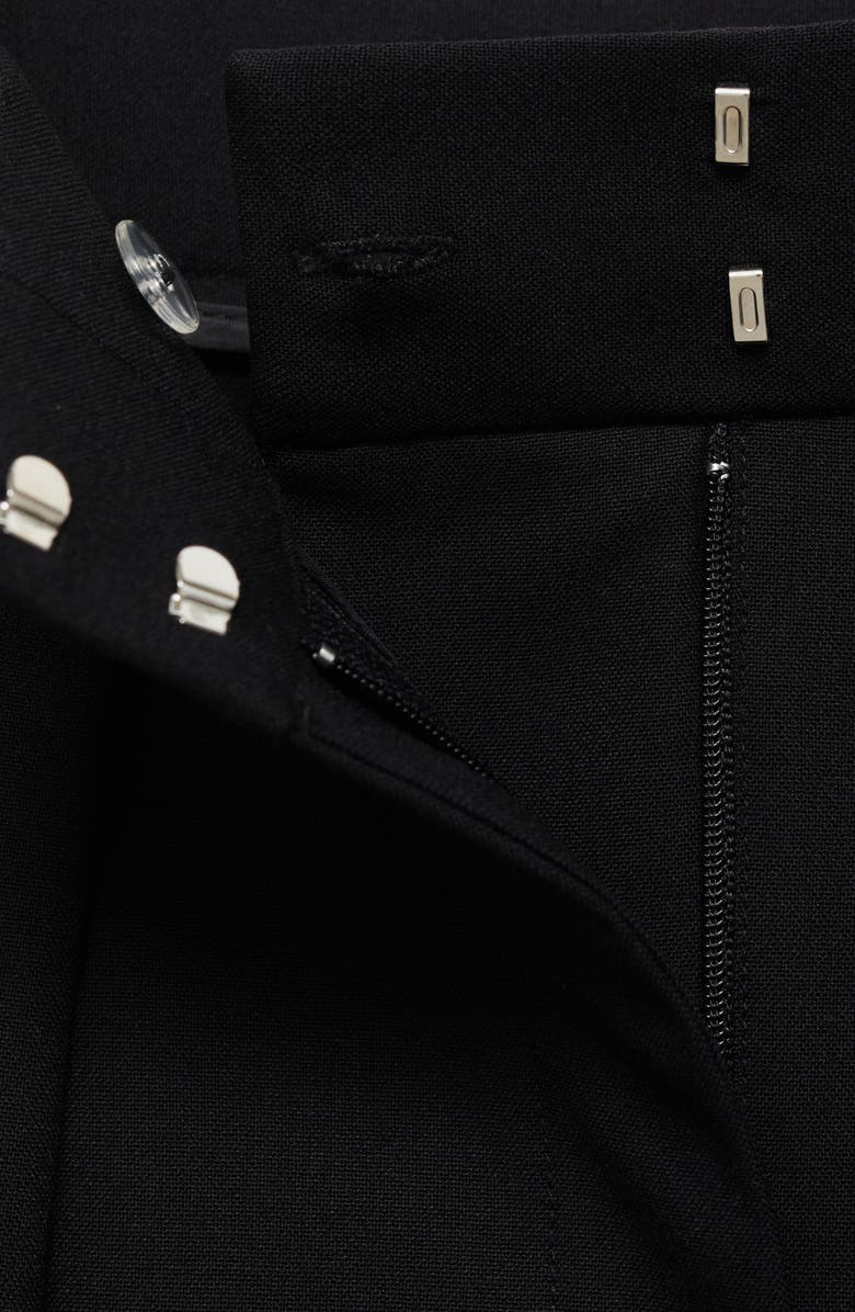 MANGO Pleated Wide Leg Pants, Alternate, color,