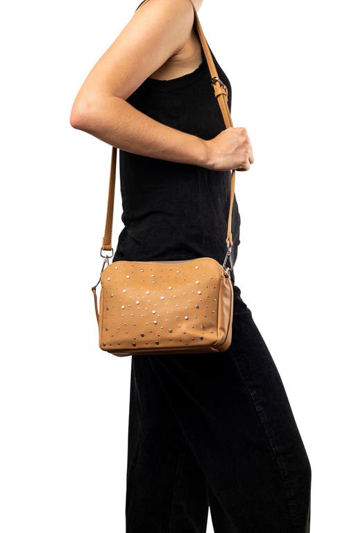 Urban Originals Galaxy Faux Leather Crossbody Bag In Taupe