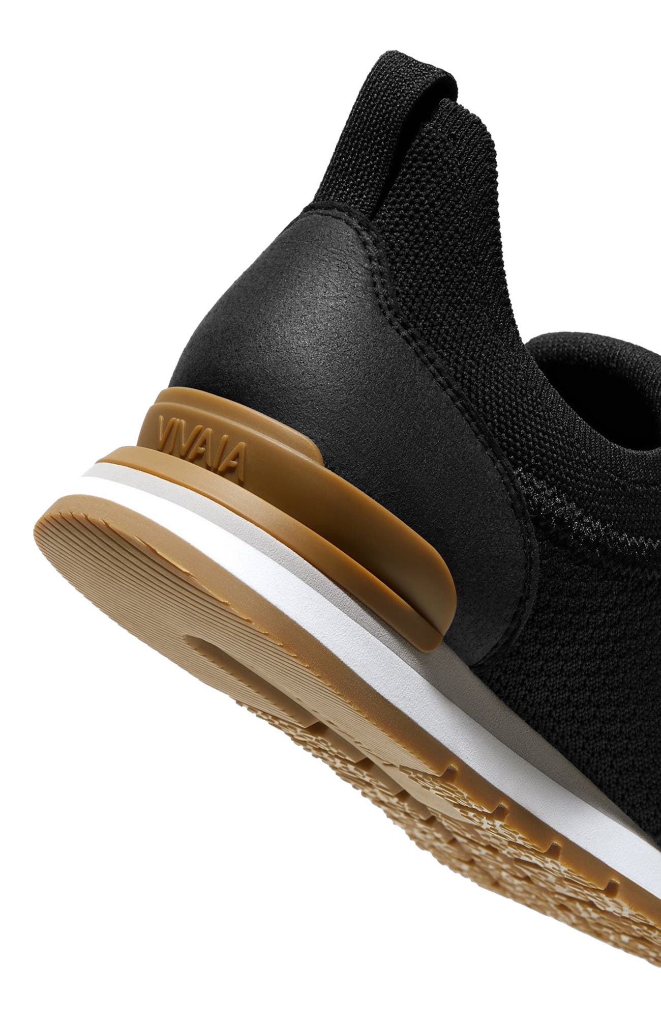 VIVAIA Mix-Texture Slip-On Sneakers, Alternate, color, Black