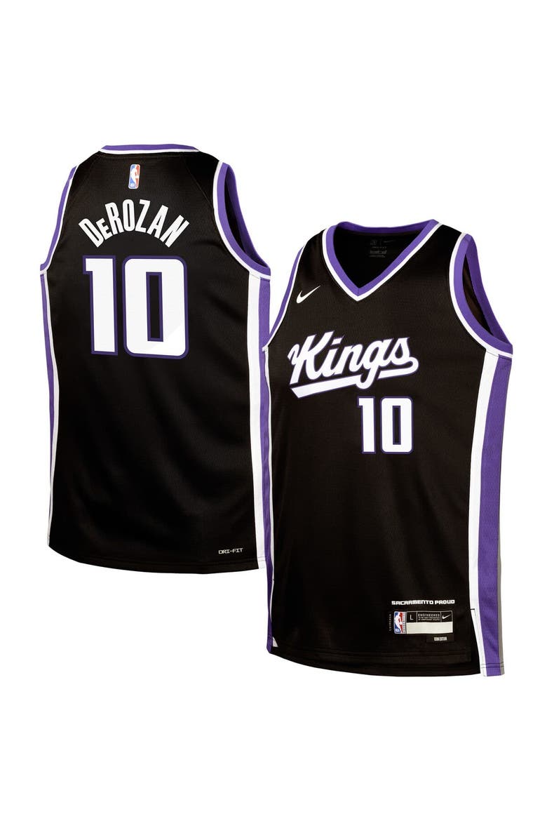 Youth Nike DeMar DeRozan Black Sacramento Kings Swingman Jersey - Icon Edition, Main, color, Black