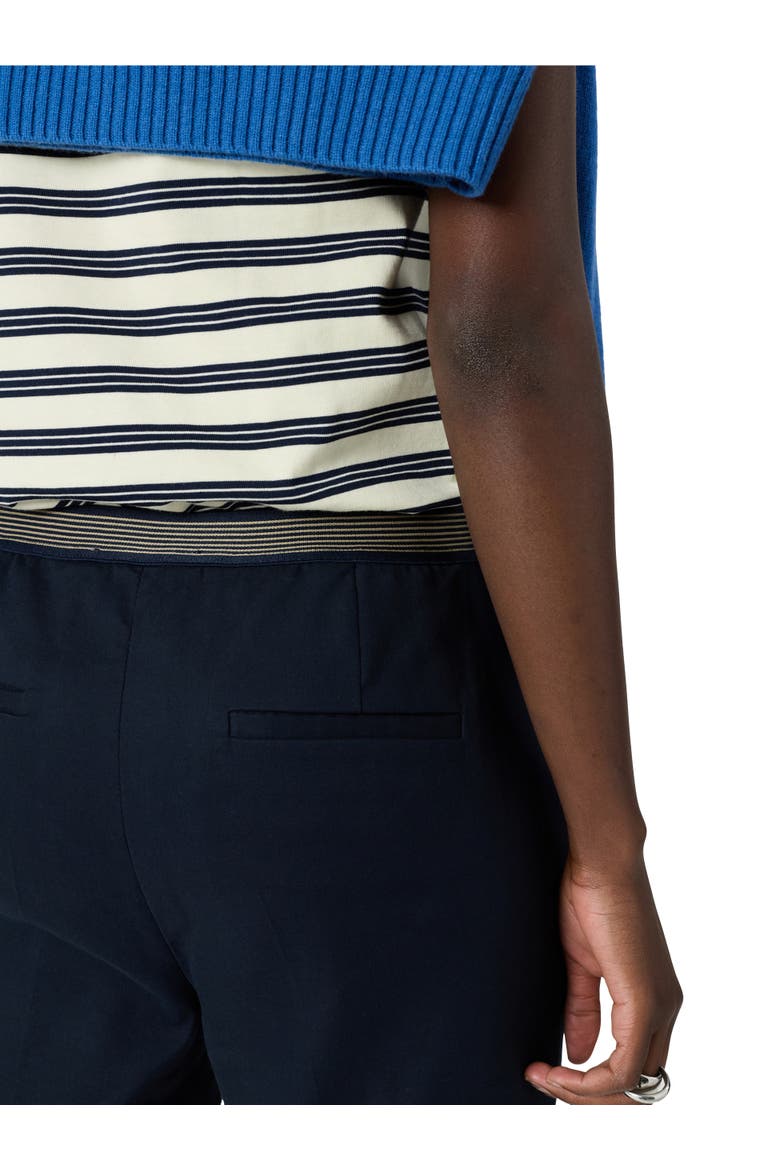 Auria Mid Rise Straight Leg Trousers, Alternate, color, Navy Blue