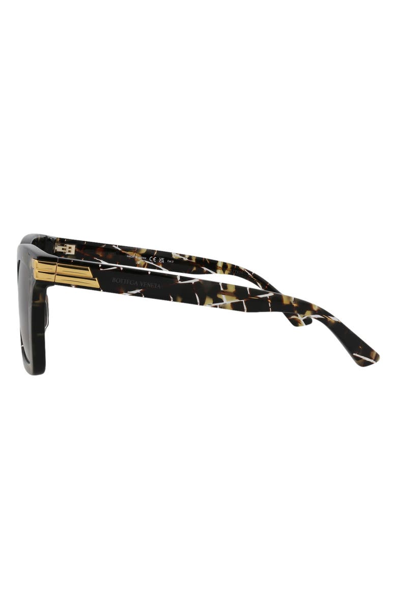 Bottega Veneta 53mm Square Sunglasses, Alternate, color, Havana Havana Brown