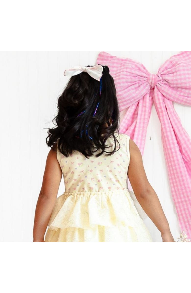 Sweet Wink Lemon Floral Bow Clip, Alternate, color, Yellow