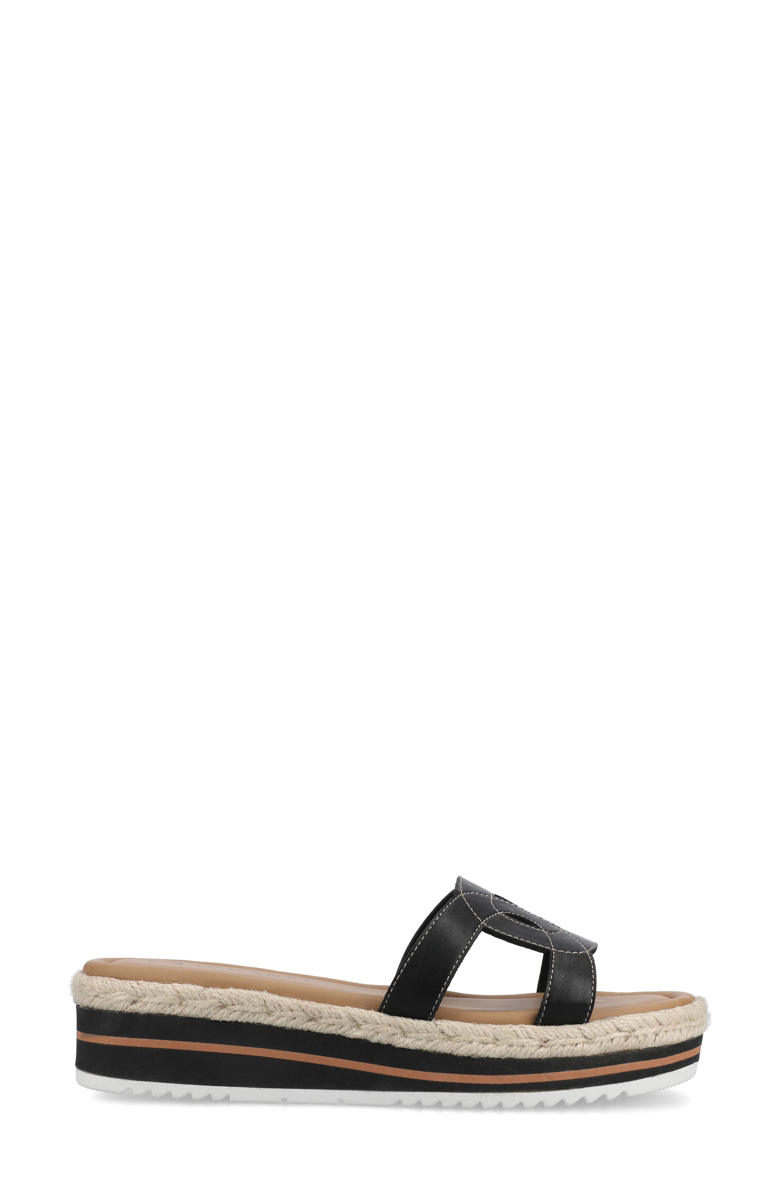 Journee Collection Rosalinda Slide Sandal, Alternate, color, Black