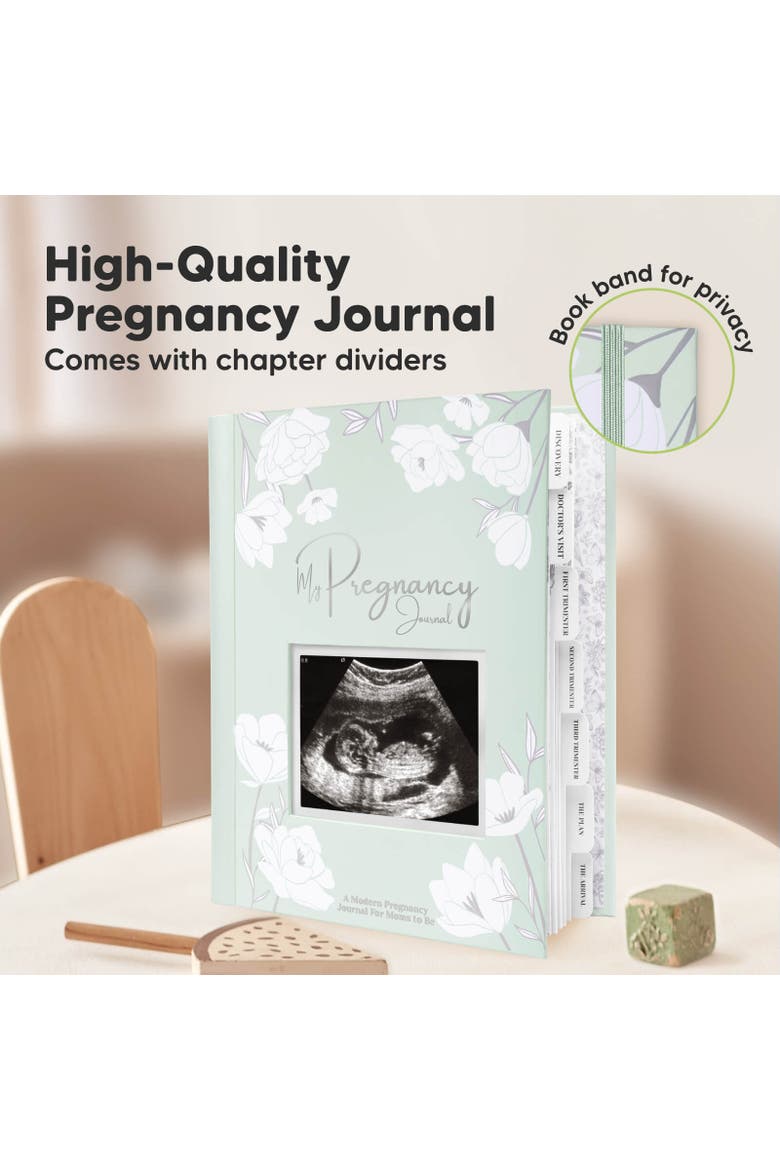 Blossom Pregnancy Journal, Alternate, color, Sage