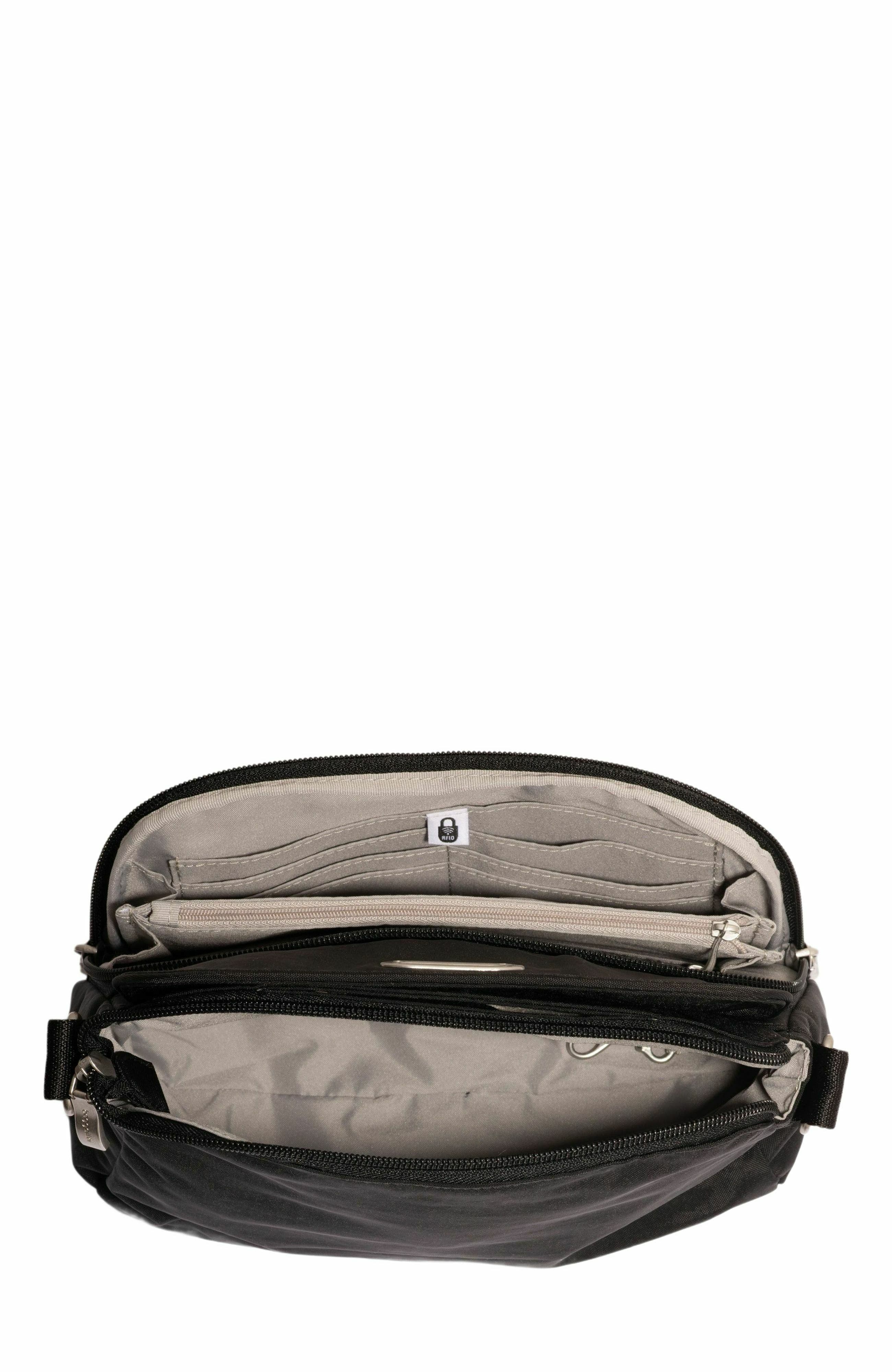 BAGGALLINI Coastal Flip Lock Crossbody Bag, Alternate, color, Black