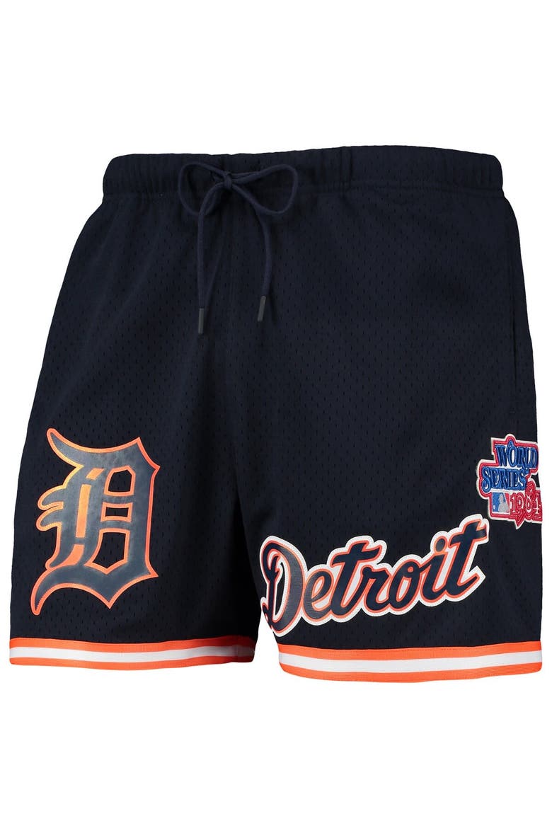 Men's Pro Standard Navy Detroit Tigers 1984 World Series Mesh Shorts, Alternate, color, Navy