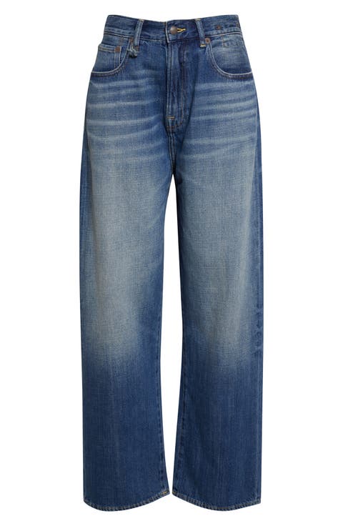 Venti Baggy Wide Leg Jeans (Raine Blue)