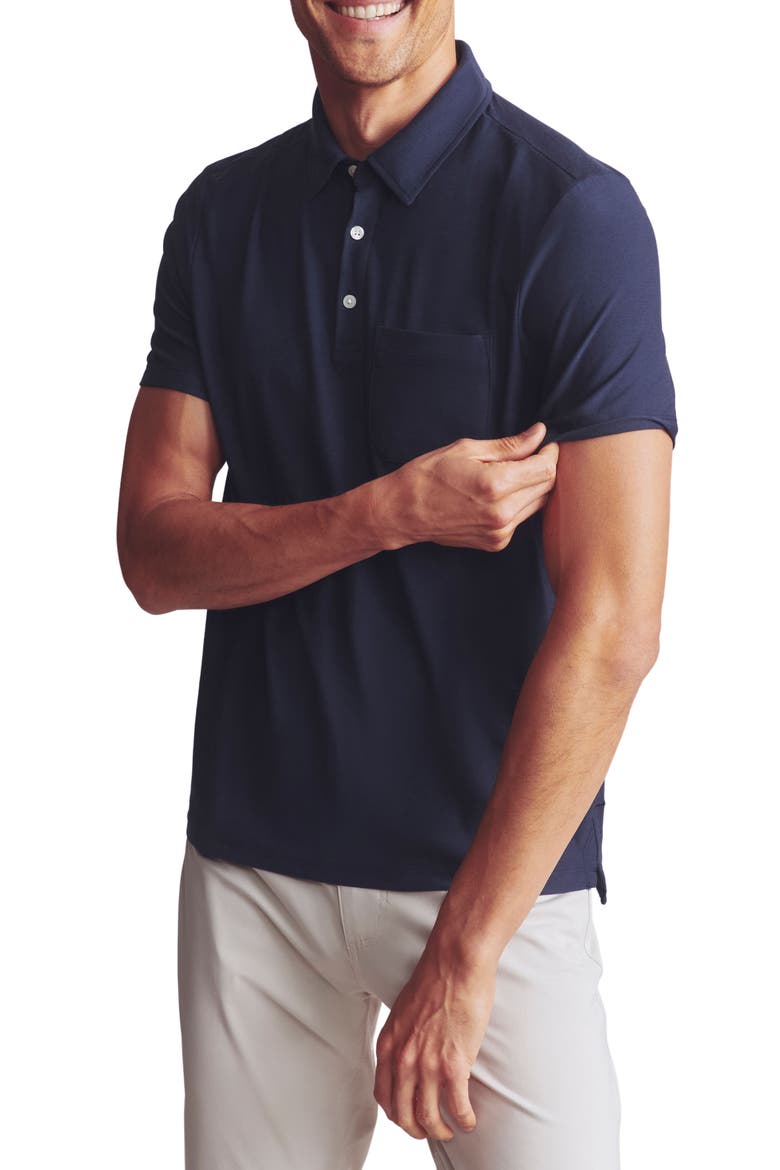 WFH Knit Polo, Alternate, color, NAVY HEATHER