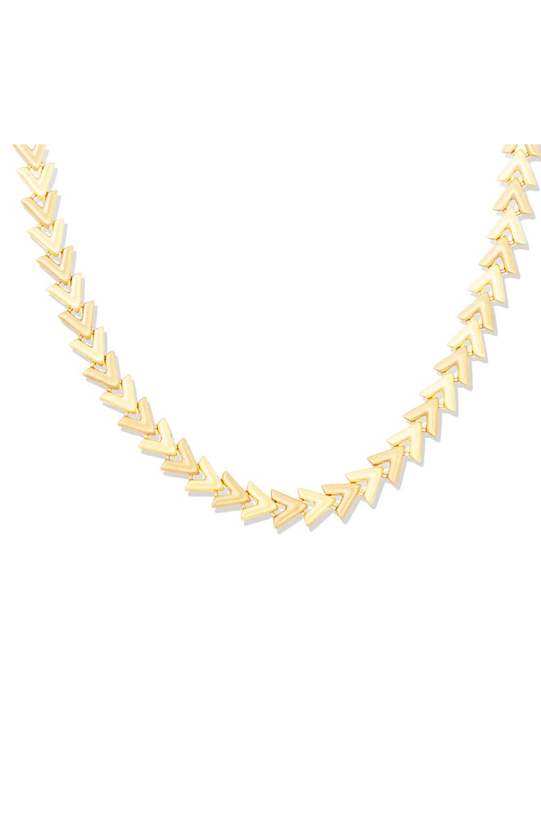 Campbell + Charlotte Spark Chevron Link Necklace, Alternate, color, Gold