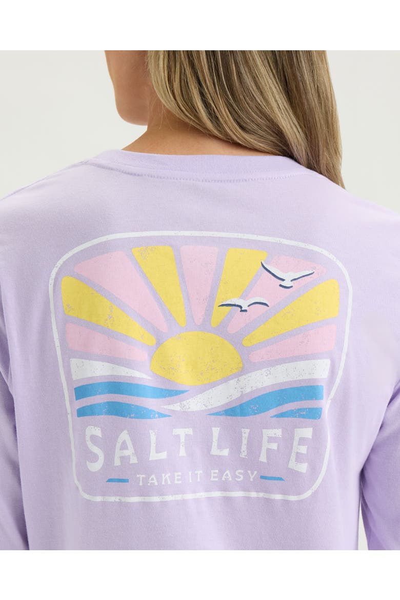 Sunset Logo Long Sleeve Tee, Alternate, color, ENGLISH HYACINTH