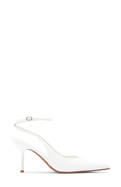 Jeffrey Campbell Executive Ankle Strap Pointed Toe Slingback Pump