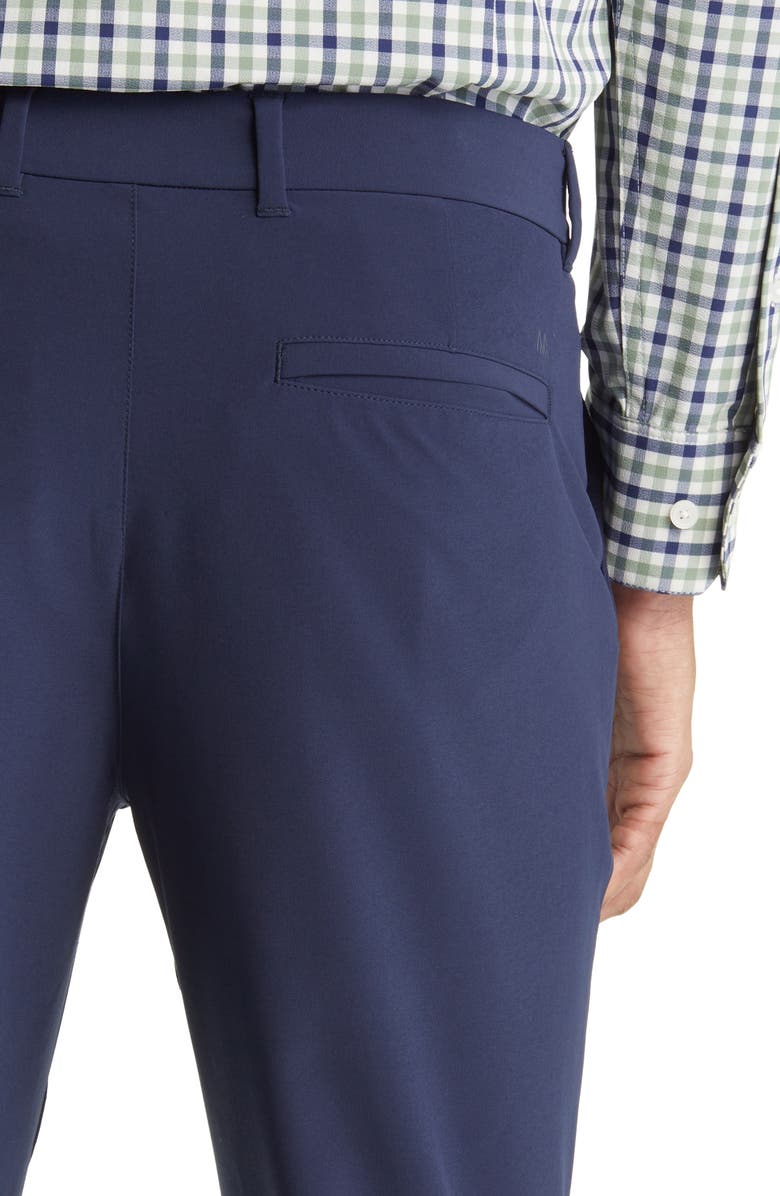 Mizzen+Main Helmsman Slim Fit Flat Front Golf Pants, Alternate, color, Navy Solid