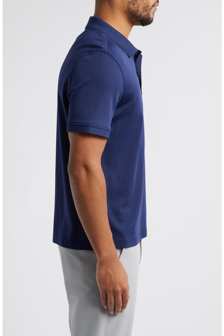 Damaschino Wrinkle Free Polo, Alternate, color, NAVY