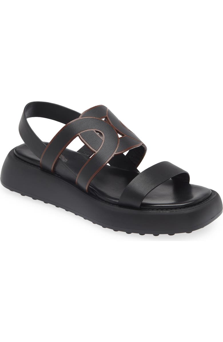 Tod's Kate Chain Detail Slingback Sandal, Main, color,