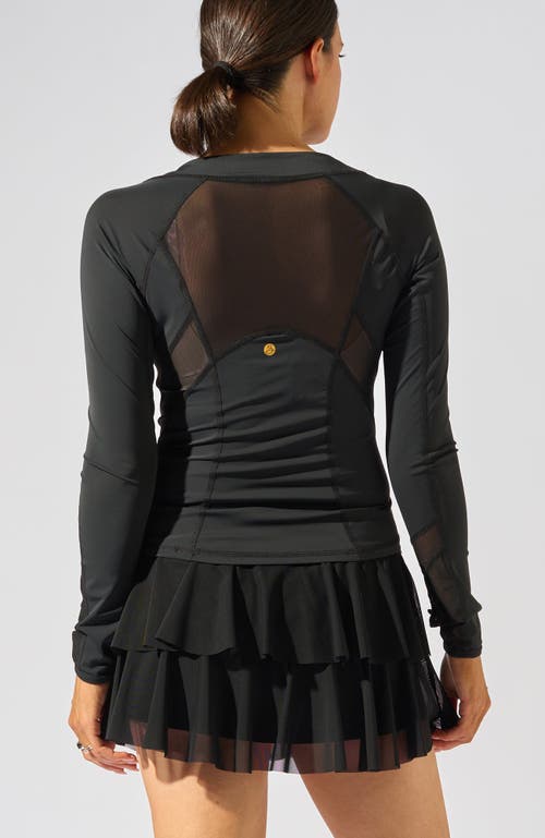 Bobbe Active Her Majesty Long Sleeve Top In Black