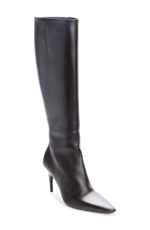 Duchesse Leather Knee High Boot