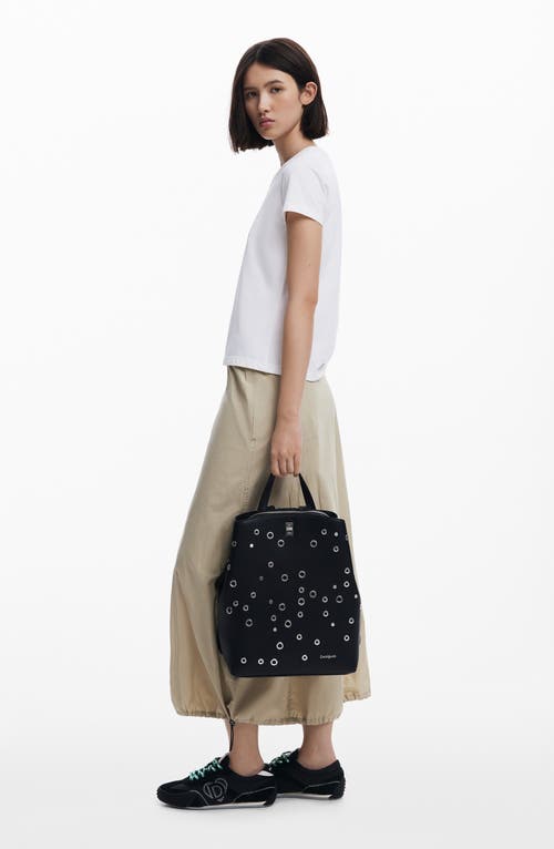 Desigual Medium Stud Faux Leather Backpack