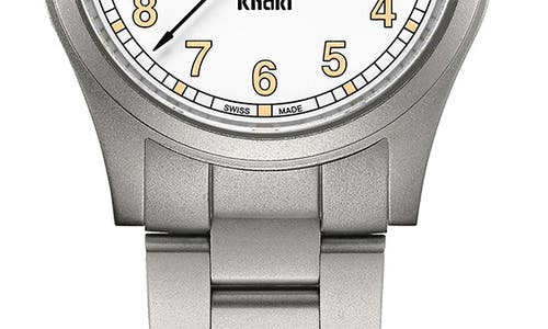 Hamilton Khaki Field Bracelet Watch, 38mm In White