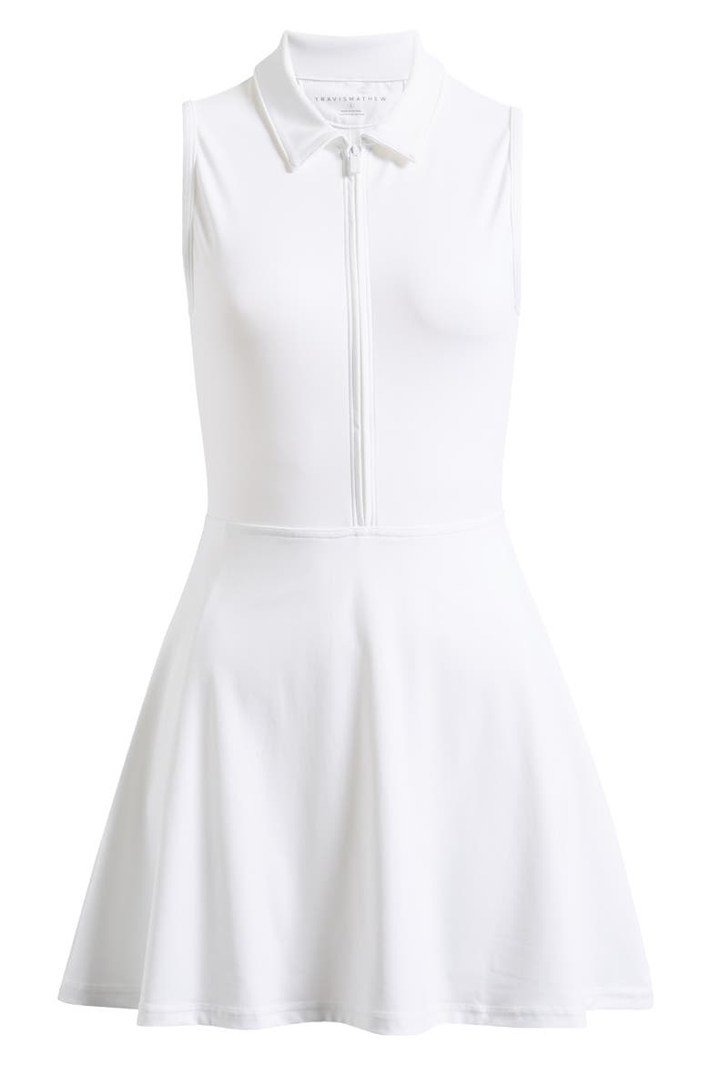 Move Half-Zip Sleeveless Dress, Alternate, color, WHITE