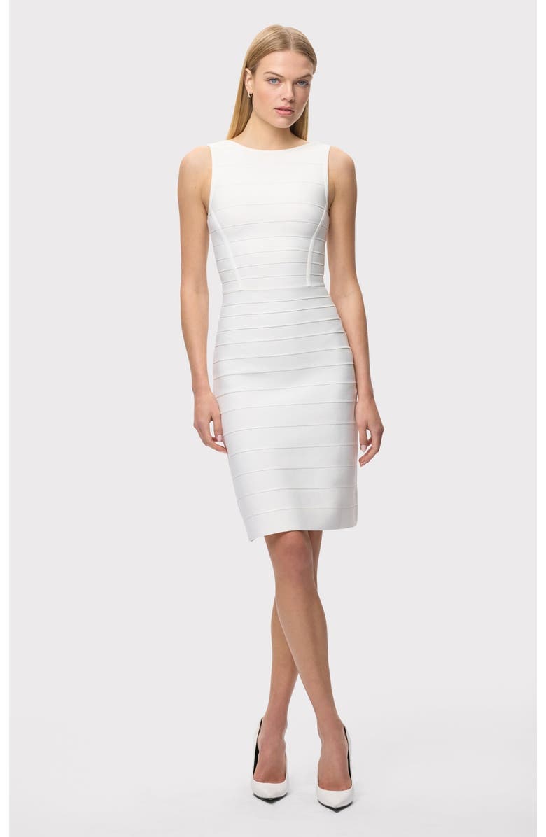 Herve Leger The Amelie Dress, Alternate, color, Alabaster