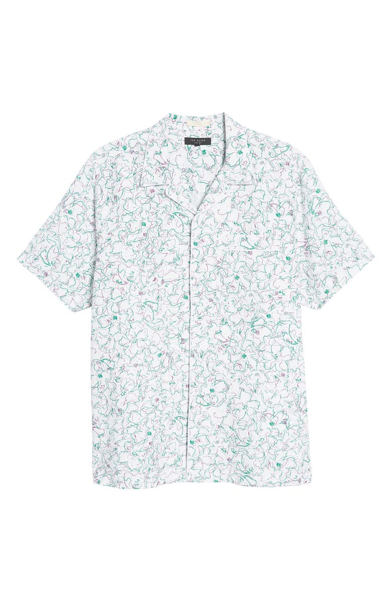 Ted Baker London Bartlet Short Sleeve Button-Up Shirt, Alternate, color, 