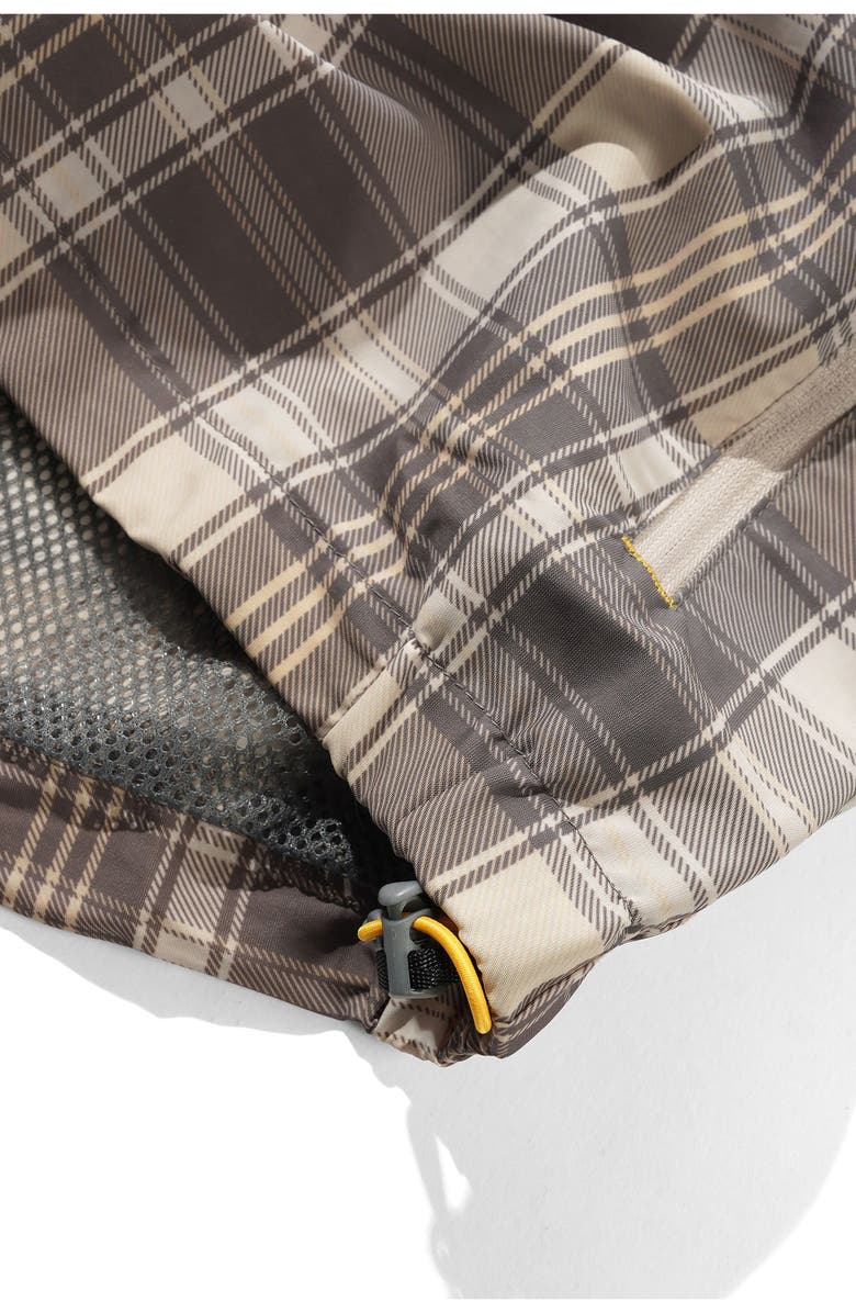 Butter Goods Equipment Plaid Nylon Ripstop Hooded Anorak, Alternate, color, Plaid