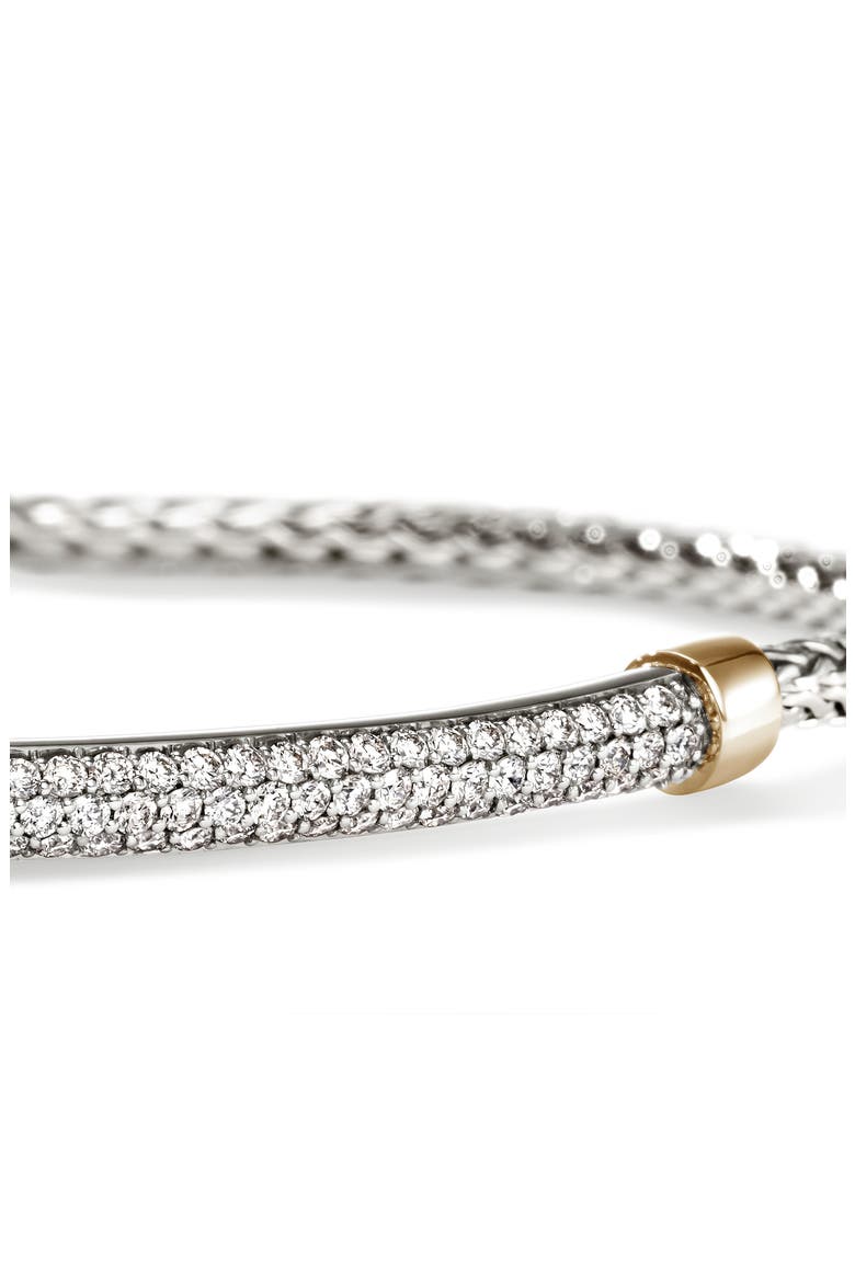 JH Essentials 14K Gold Bracelet, 2.5mm, Alternate, color, SILVER AND GOLD WHITE DIAMOND