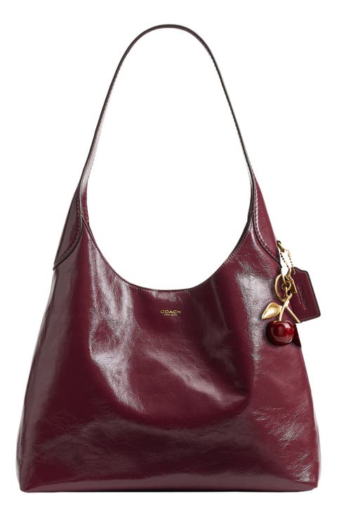 Brooklyn Glazed Leather Shoulder Bag