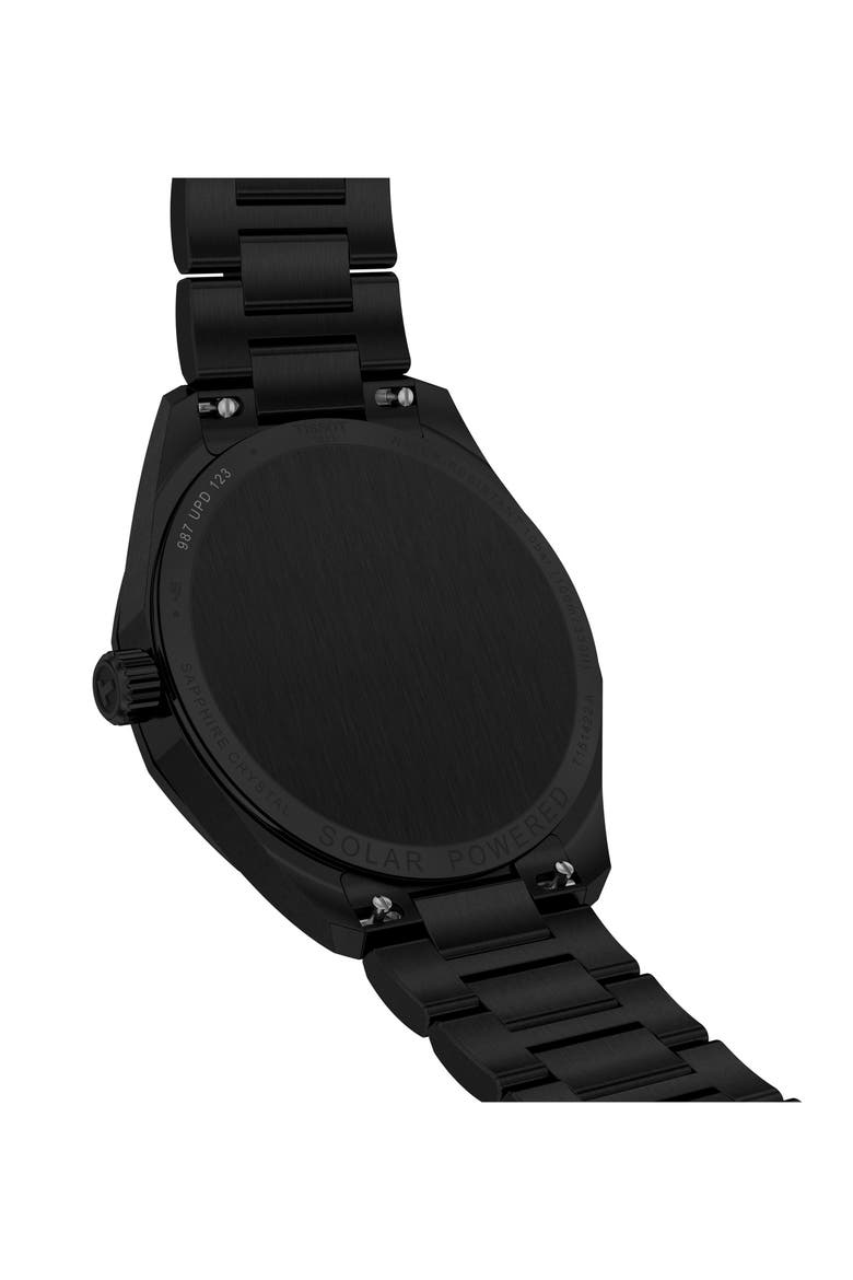 PRC 100 Solar Quartz Bracelet Watch, 39mm, Alternate, color, BLACK