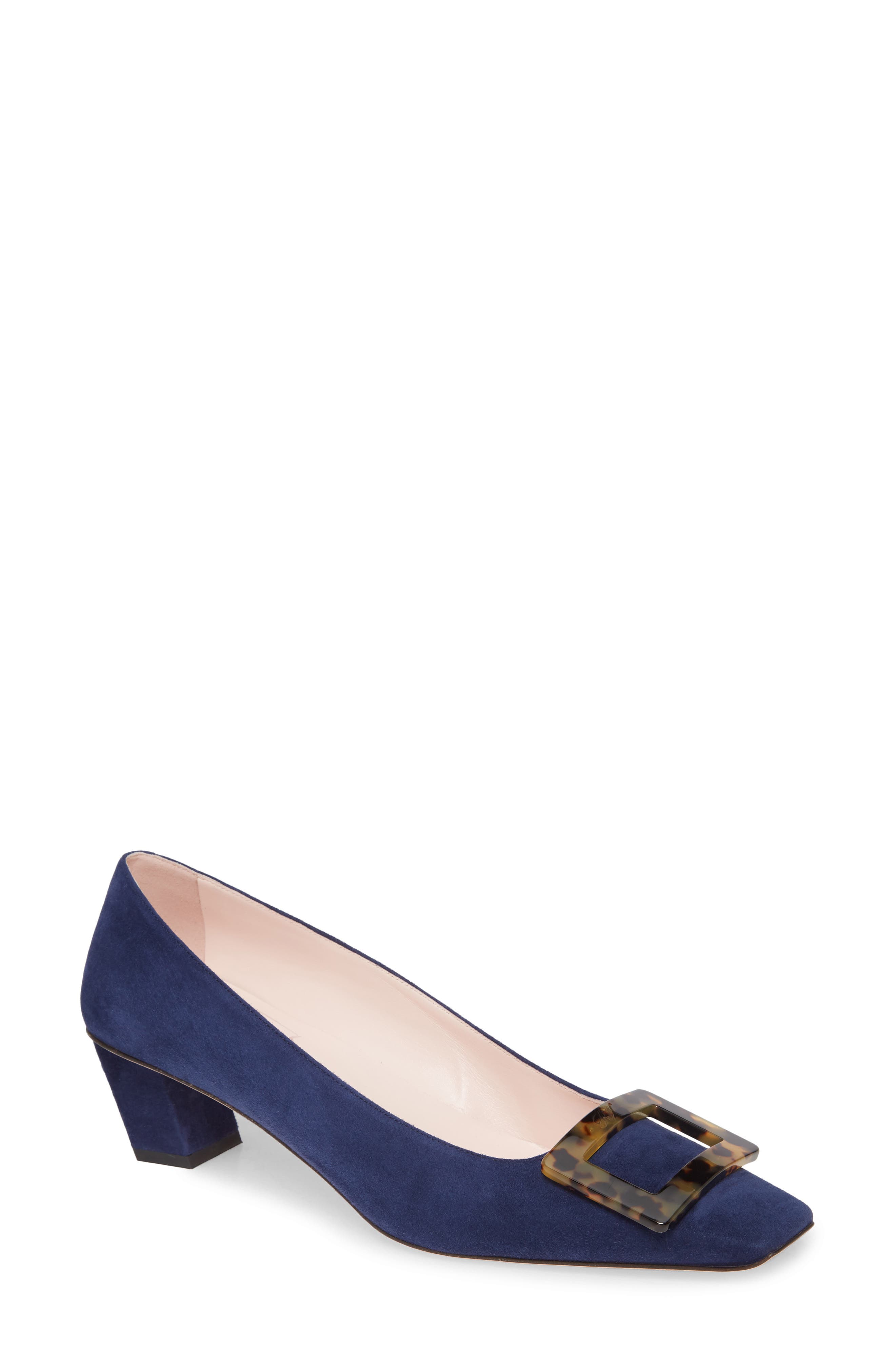 Roger Vivier Belle Vivier Buckle Block Heel Pump, Main, color, 