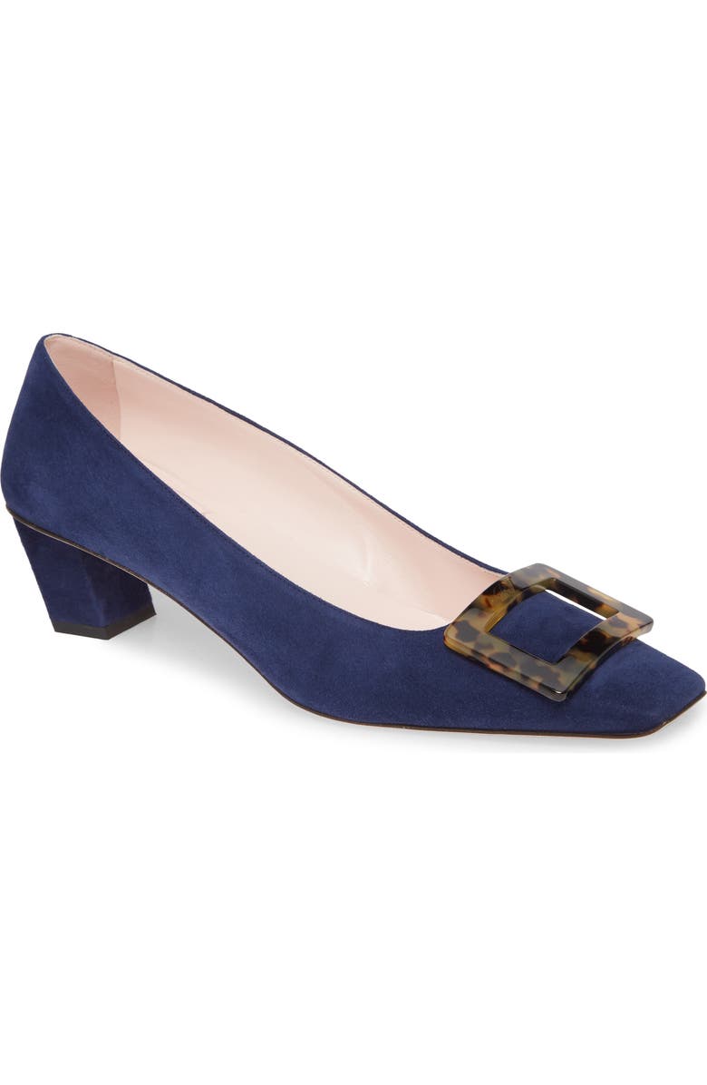 Roger Vivier Belle Vivier Buckle Block Heel Pump, Main, color,