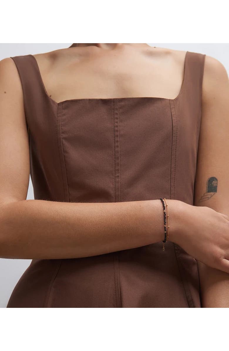 Astley Clarke Gold Fine Biography Black Spinel Bracelet, Alternate, color, Black Spinel