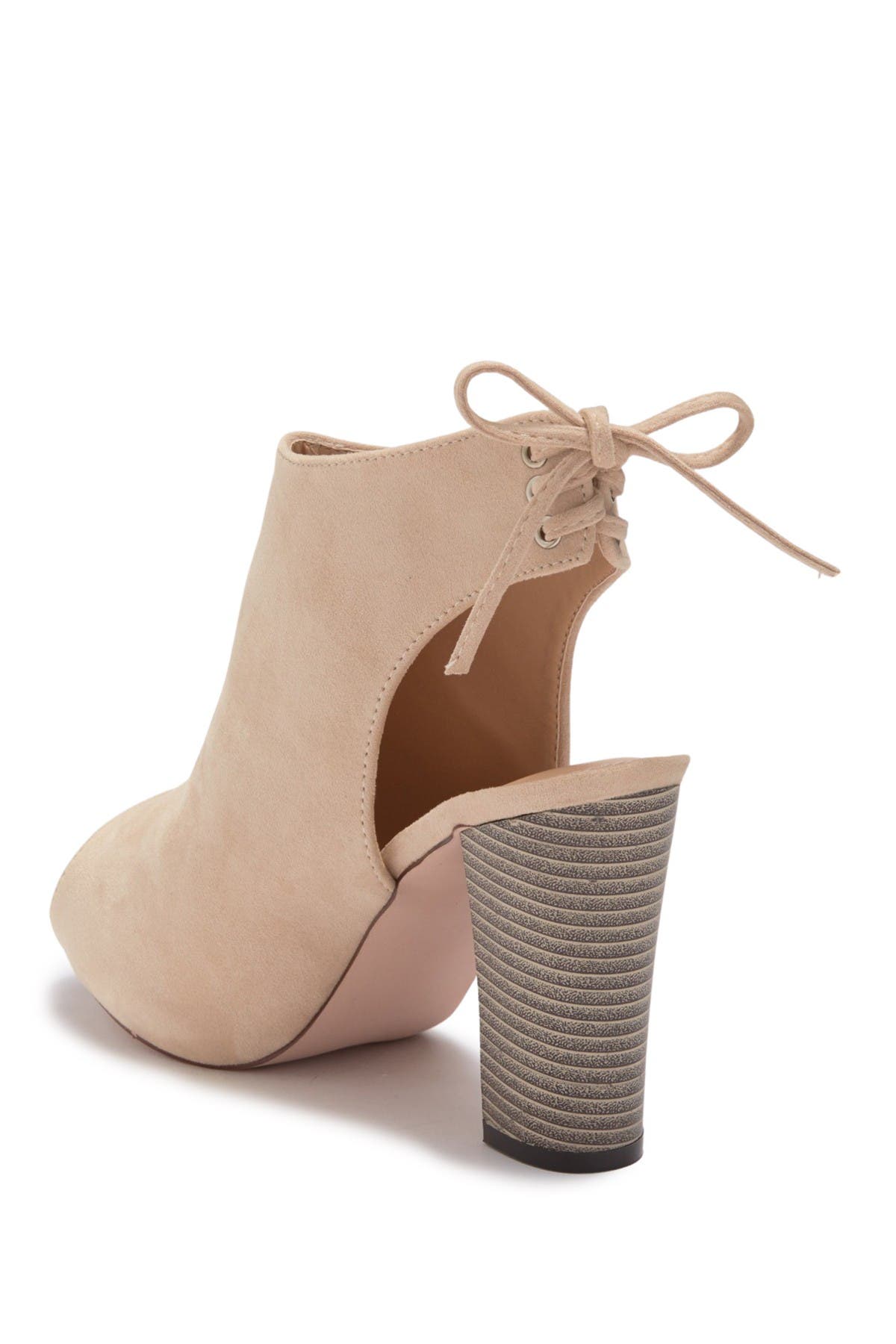 CHASE AND CHLOE Marcy Cutout Bootie, Alternate, color, Nude