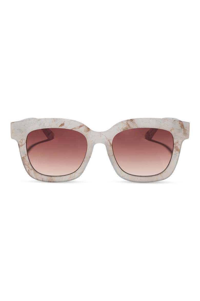 56mm Makay Square Sunglasses, Main, color, LATTE TORTOISE BROWN GRADIENT