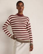 Haven Well Within Organic Cotton Heritage Striped Roll Neck Sweater
