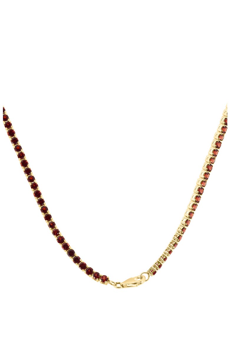 14K Yellow Gold ,Garnet Necklace, Alternate, color, Hematite and FW Blush Pearl