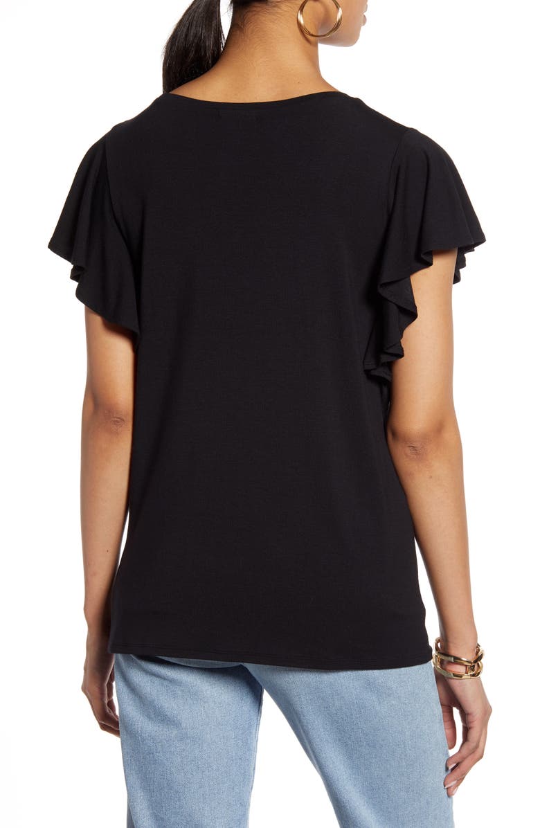 Halogen<sup>®</sup> Flutter Sleeve Tee, Alternate, color, 