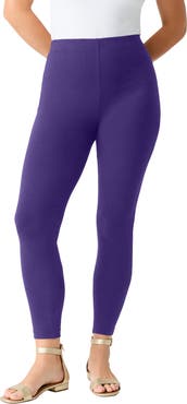 Roaman's Plus Size Essential Stretch Ankle Length Pull On Legging