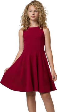 Un Deux Trois Textured Racerback Dress in Longer Length