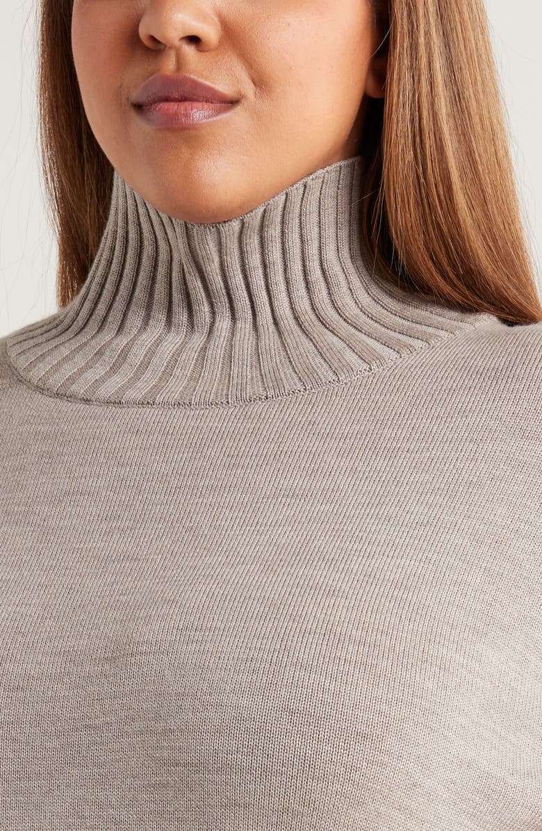Square Armhole Turtleneck Sweater