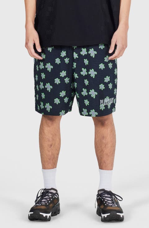 Floral Seersucker Shorts
