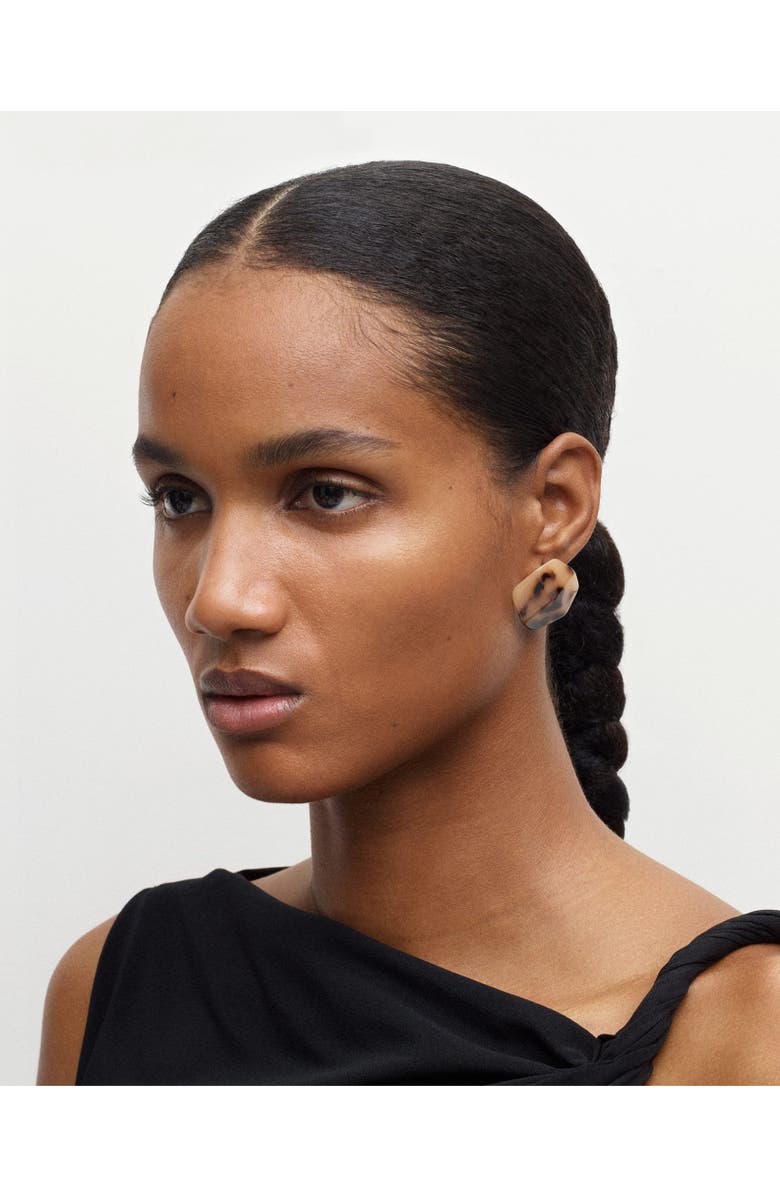 MACHETE Sculpture Studs, Alternate, color, Dark Tortoise