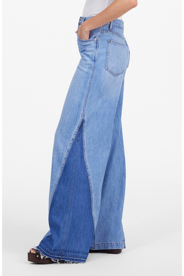 Wide Sweep Jeans: Airy Denim Edition, Alternate, color, PARSON WASH