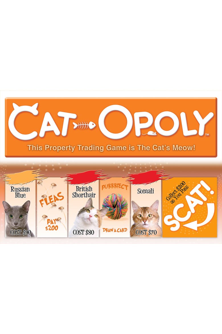 Catopoly Monopoly Board Game, Alternate, color, Multicolored