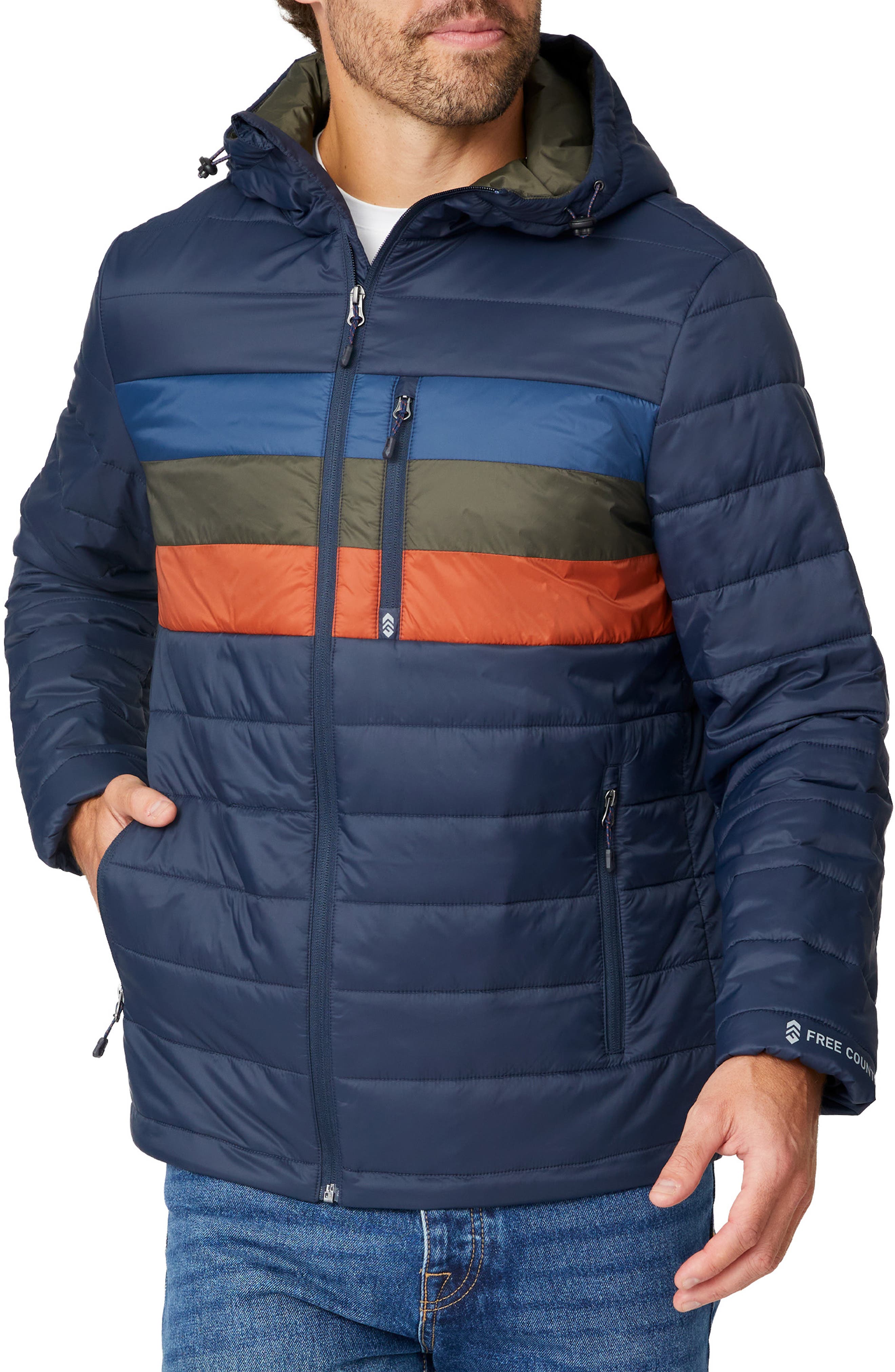 Free Country Colorblock Puffer Jacket