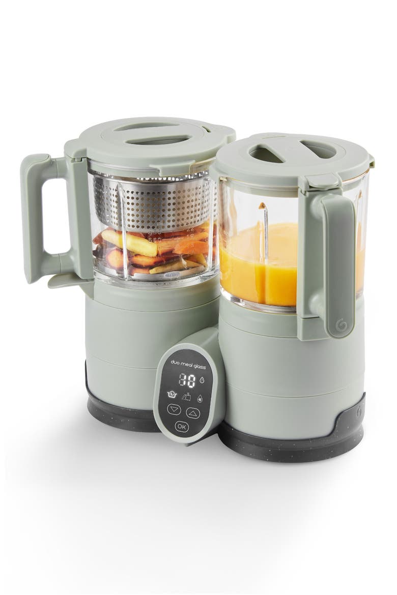 Duo Meal Glass Pro Baby Food Maker, Main, color, CELADON GREEN