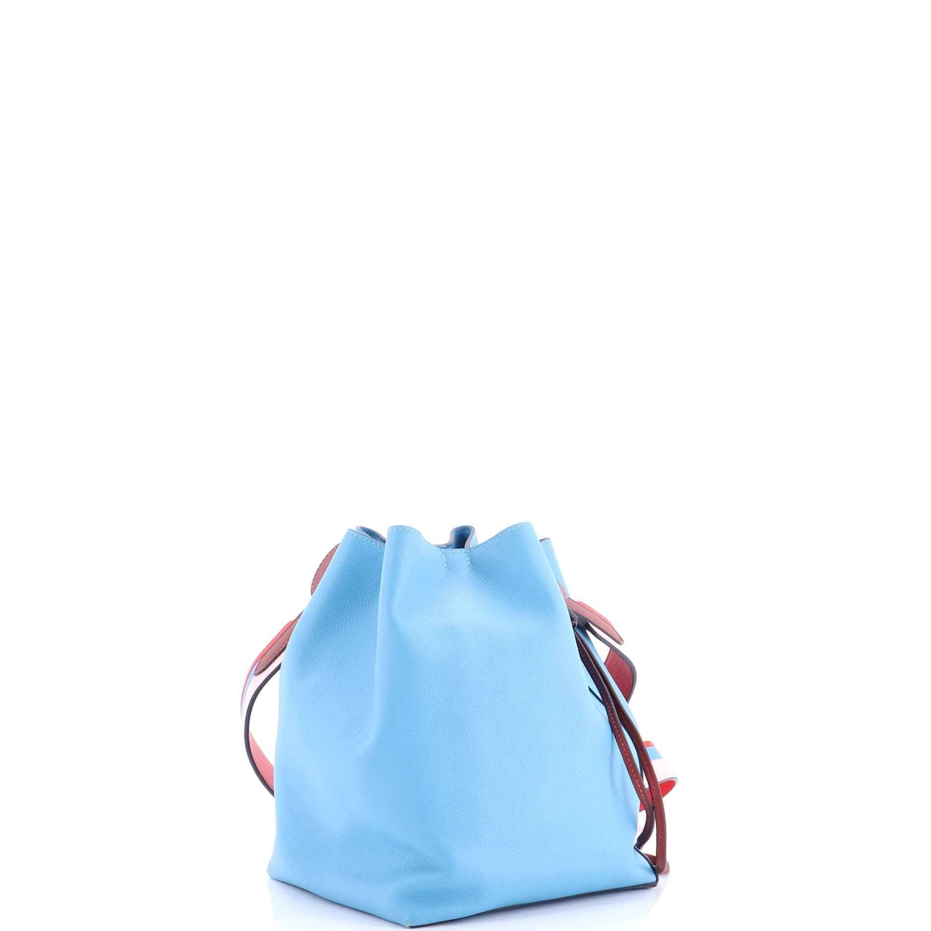 Pre-Owned Hermes Licol Bag Evercolor 17, Alternate, color, Bleu Du Nord