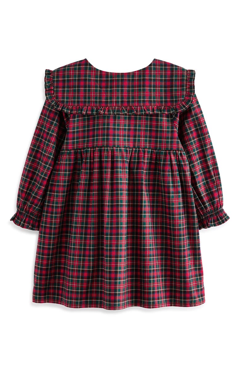 NEXT Kids' Tartan Long Sleeve Cotton Dress, Alternate, color, 